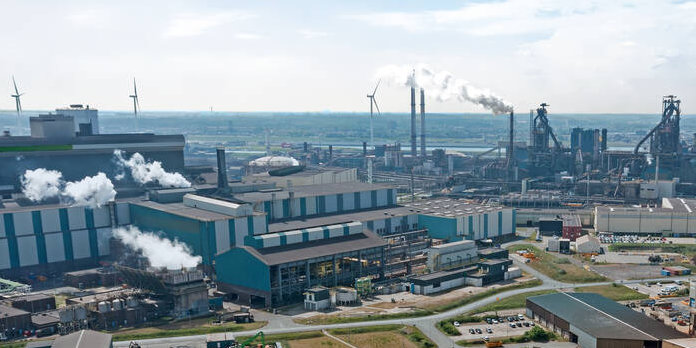 Tata Steel milieu-installatie staalproductie in Nederland Groen staal