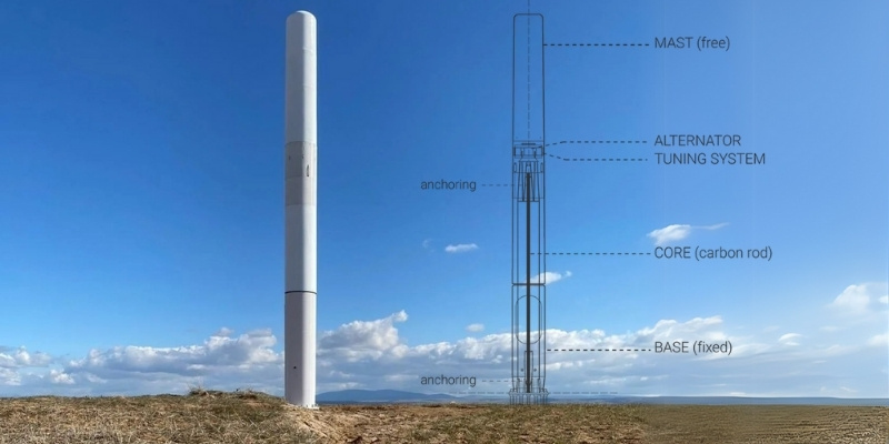 windturbines zonder wieken