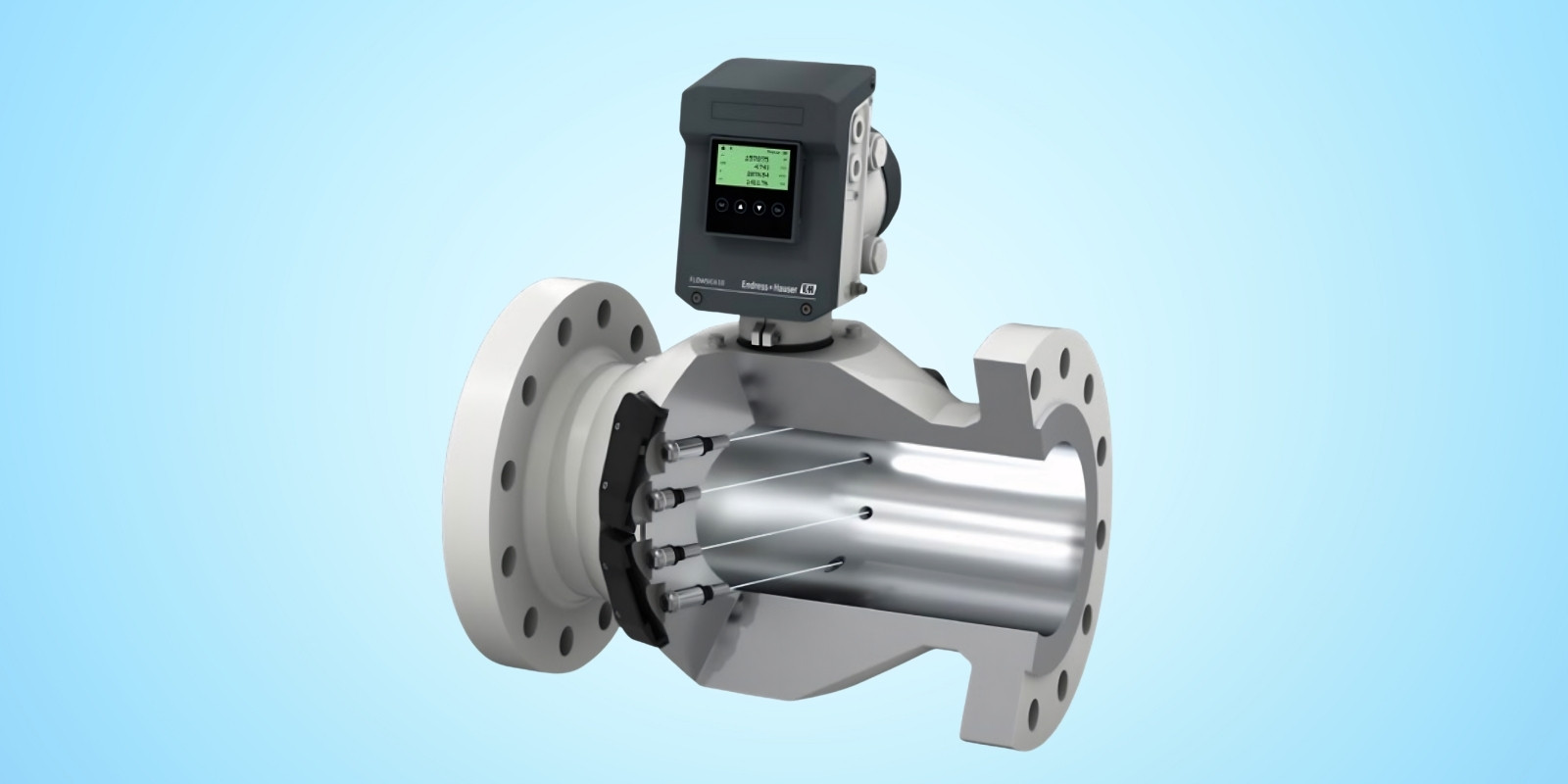 Ultrasone waterstof flowmeter